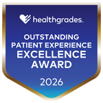 Healthgrades 2026 Outstanding Patient Experience Excellence Award Medallion