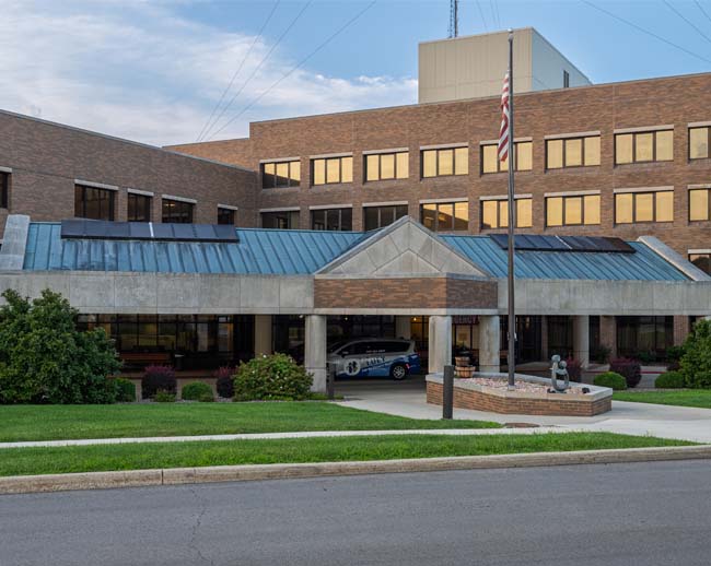 Main entrance of HCH Hospital
