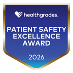 Healthgrades 2026 Patient Safety Excellence Award Badge